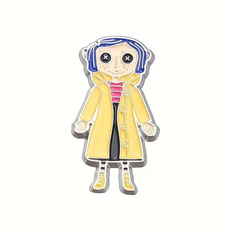 Coraline Doll Pin