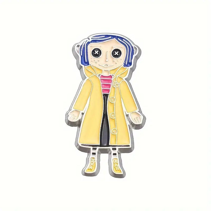Coraline Doll Pin