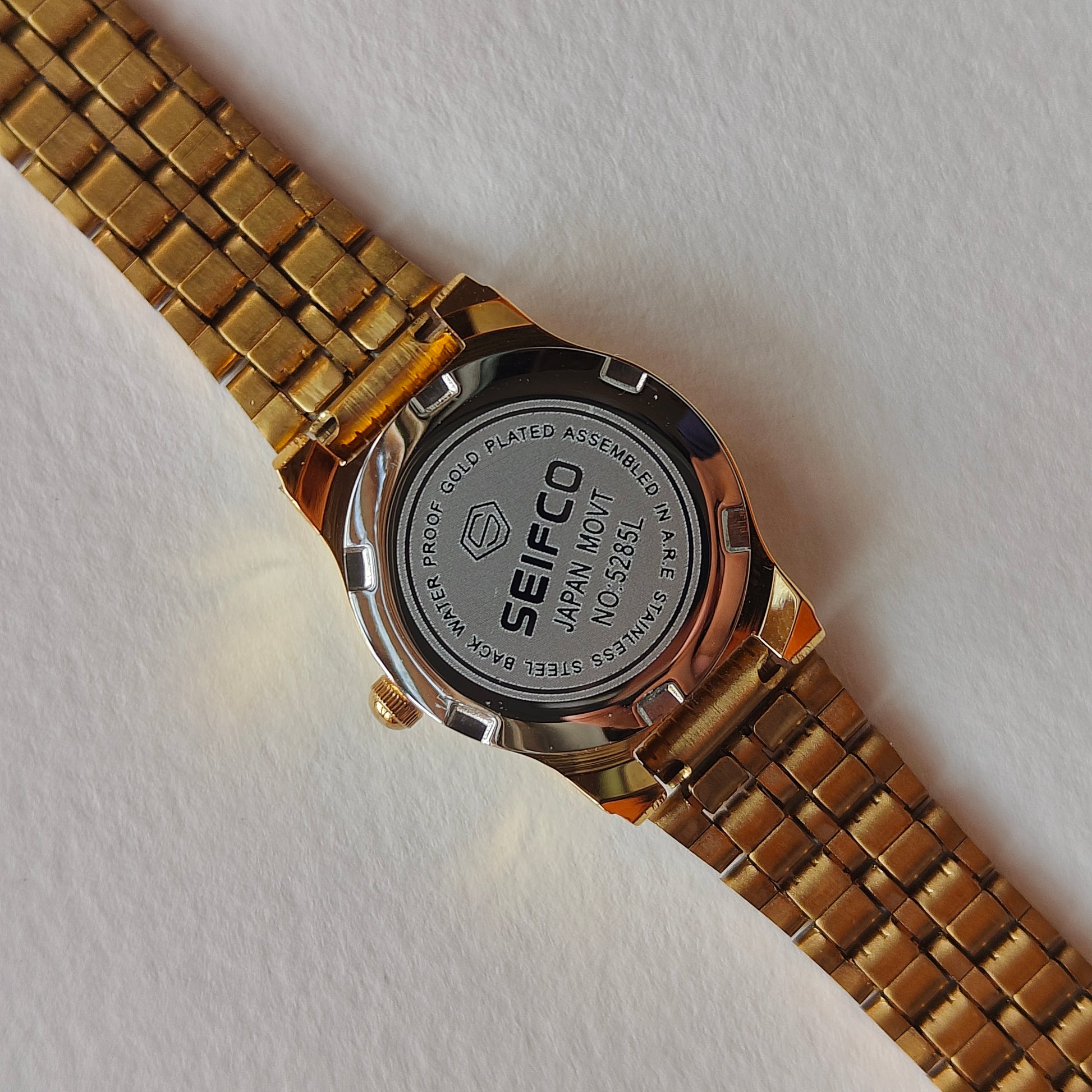 White Dial Gold Dainty Seifco Watch