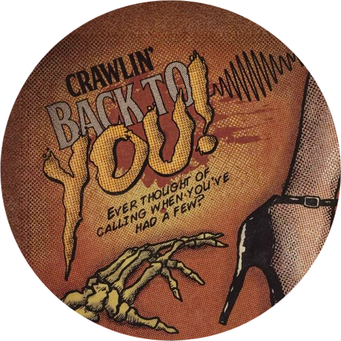 Arctic Monkeys (Crawling back to you) Button Pin