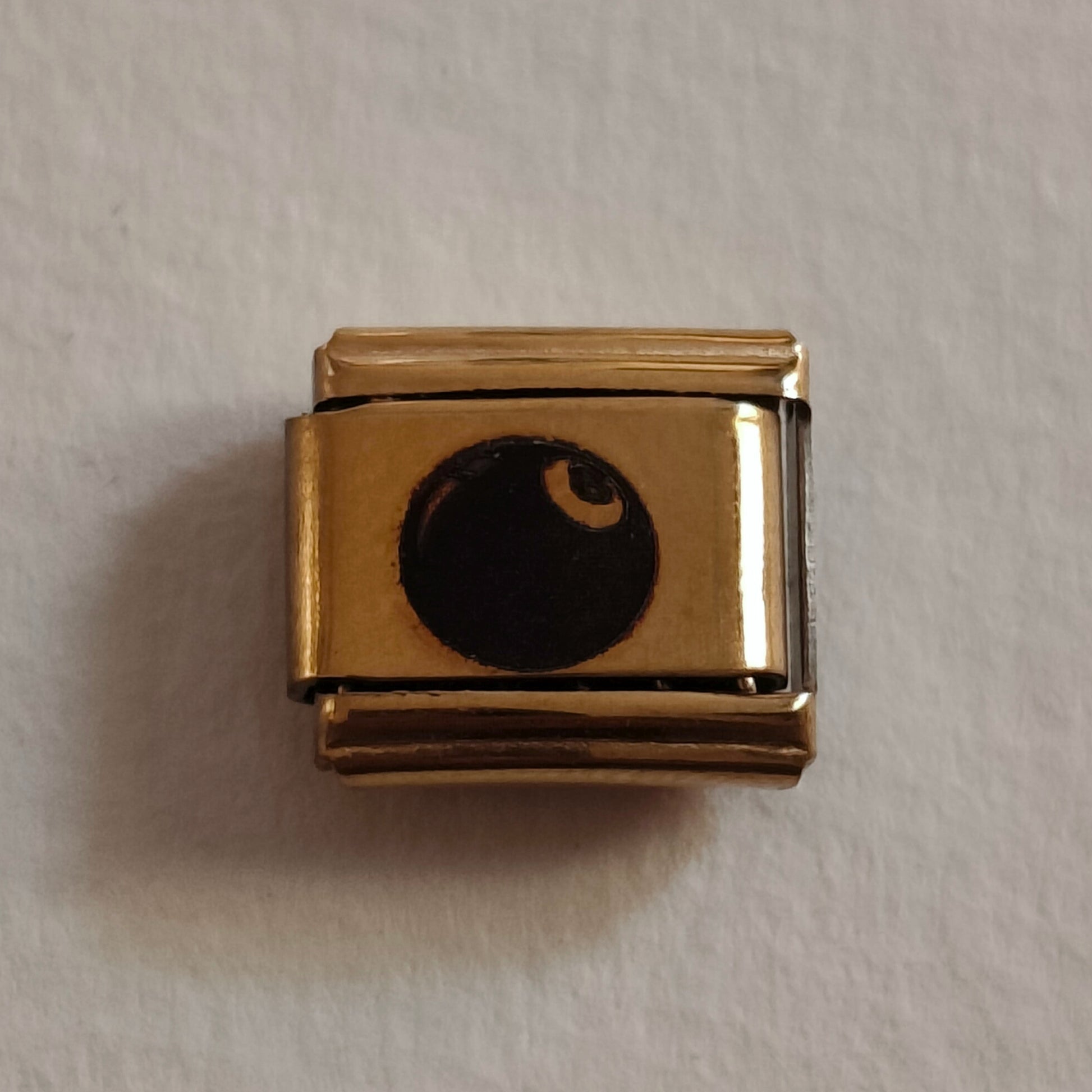 8Ball Gold Charm