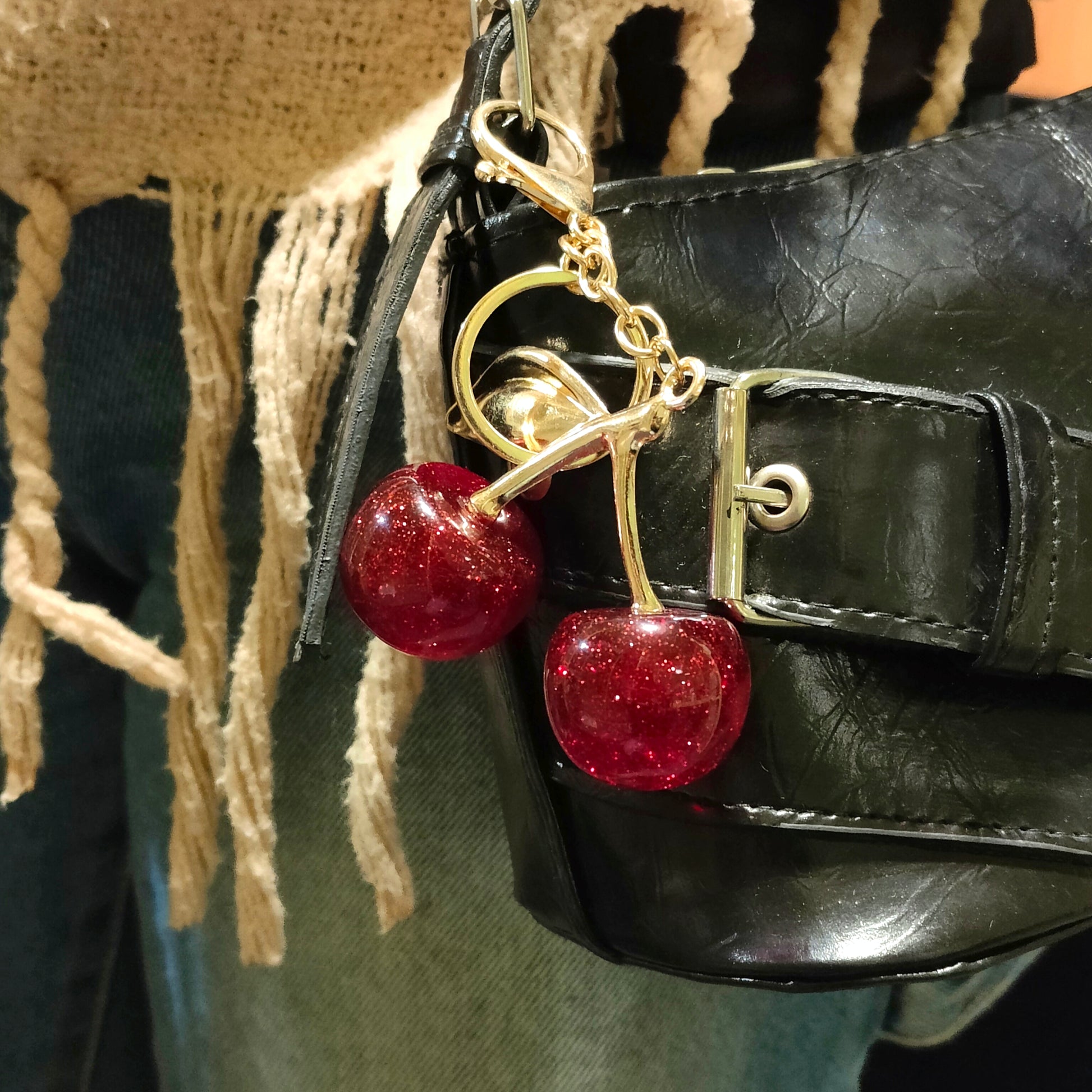 Cherry Bag Charm