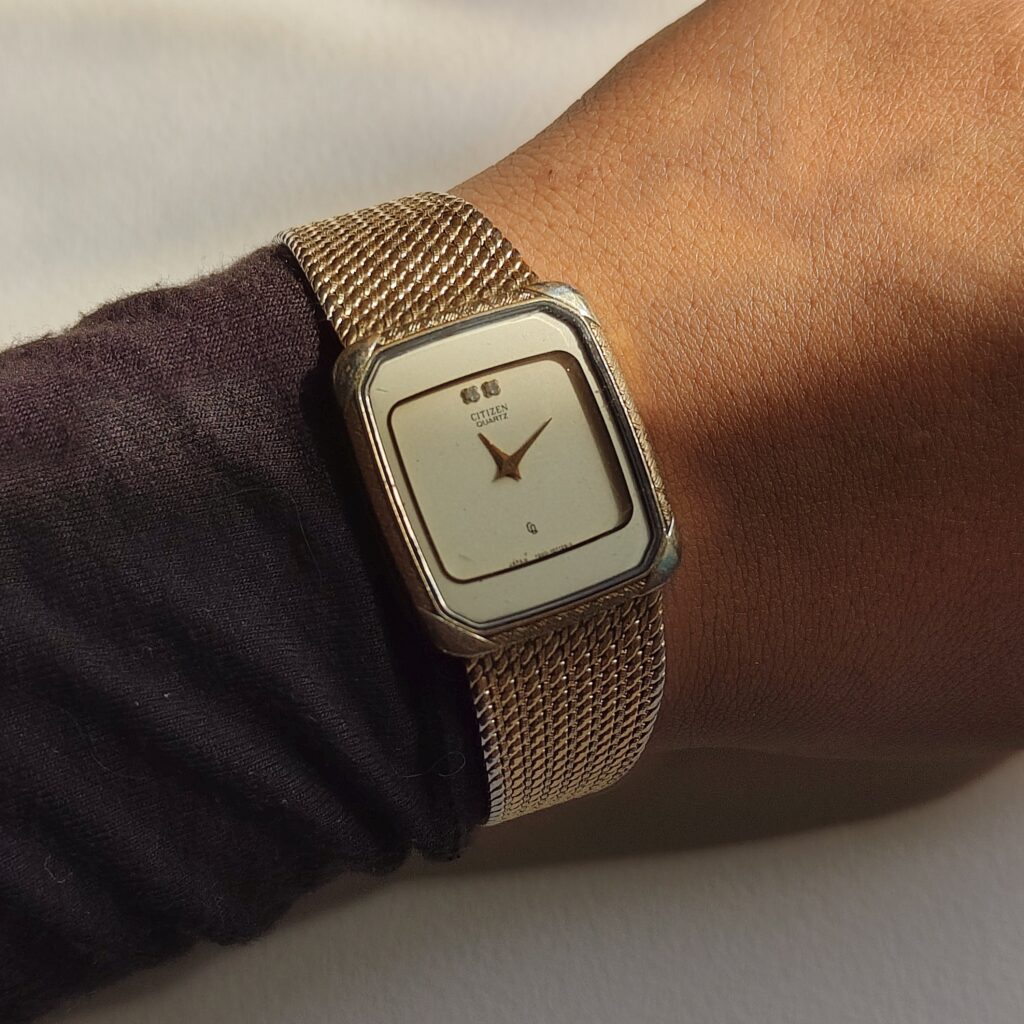 Minimalist  Vintage Rectangular Orient Watch