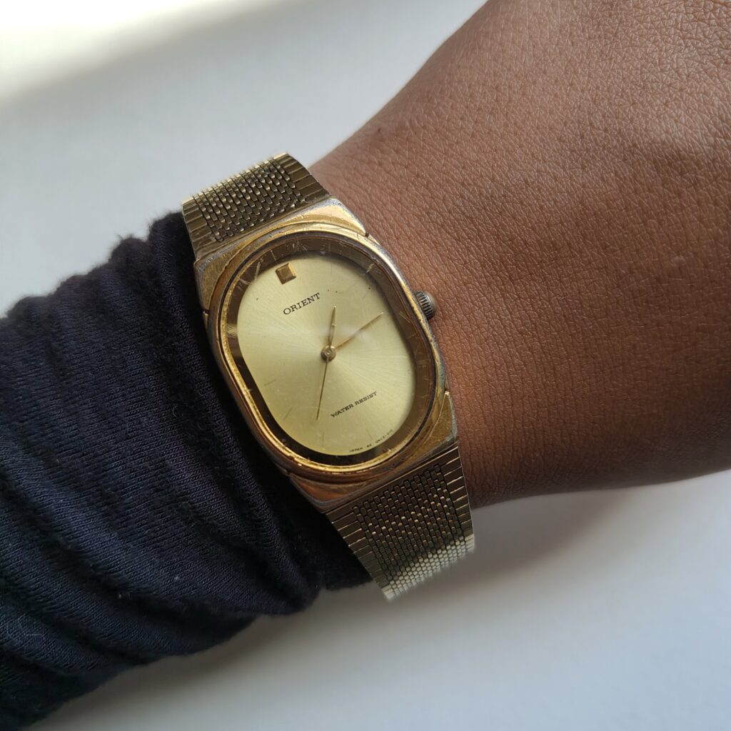 Vintage Oval Gold Orient Watch