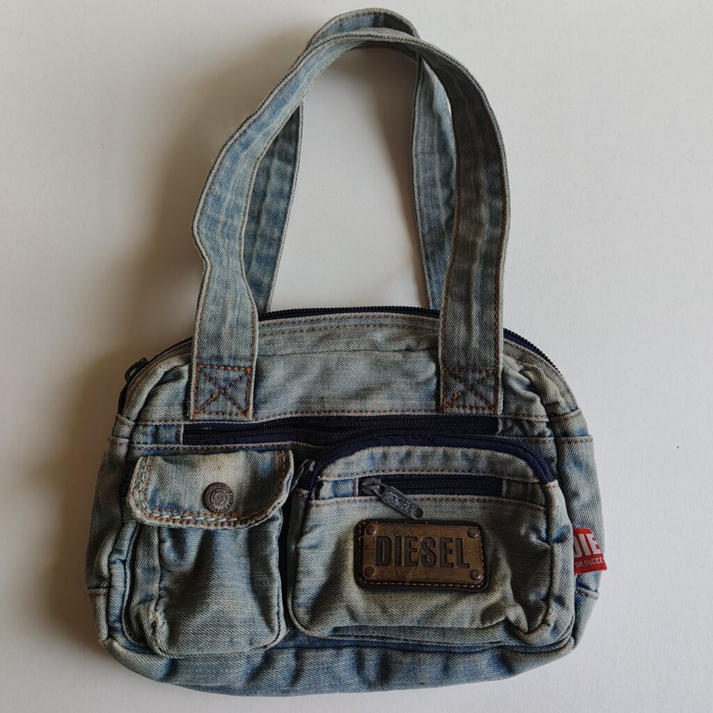 Diesel Light Wash Denim Bag