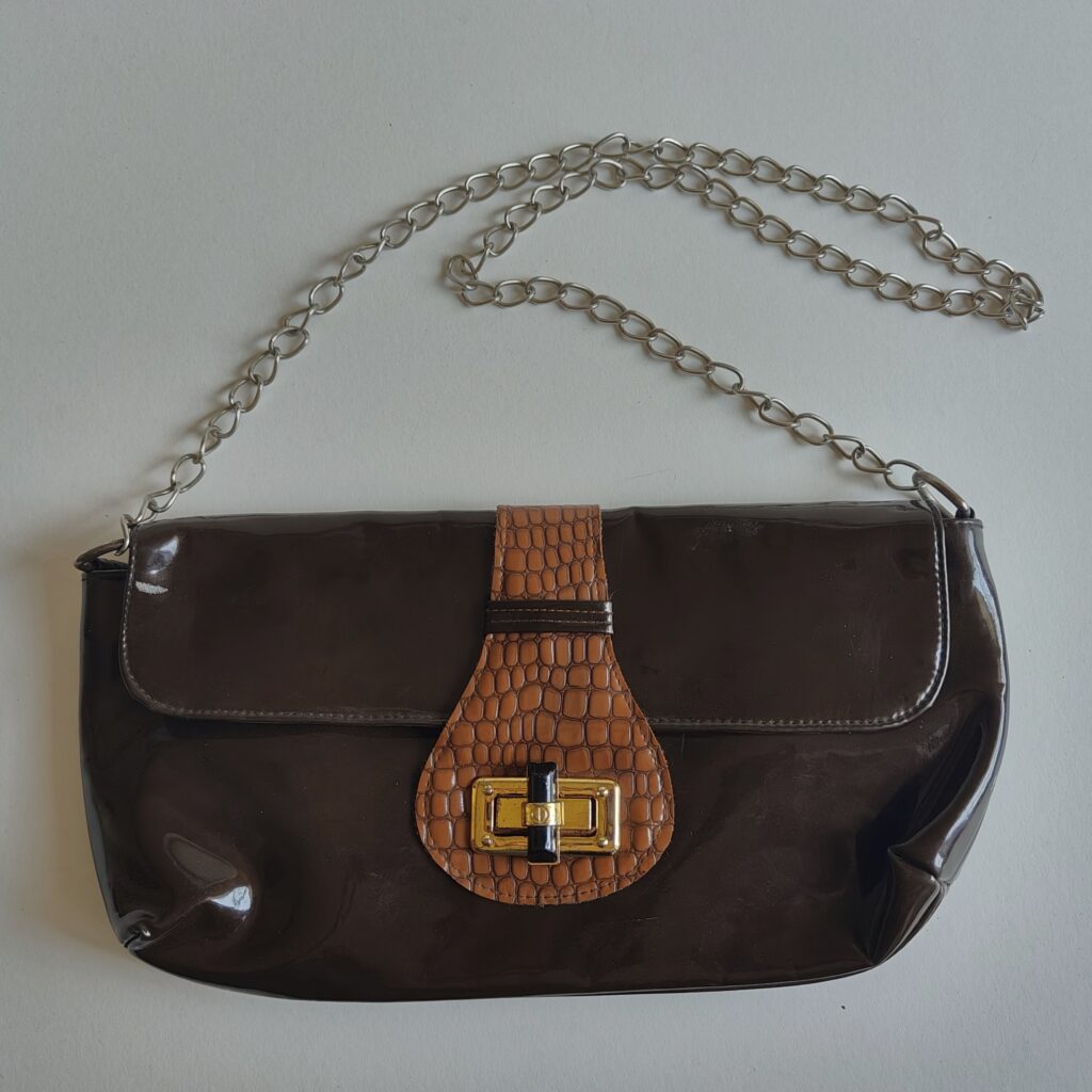 Brown leather bag