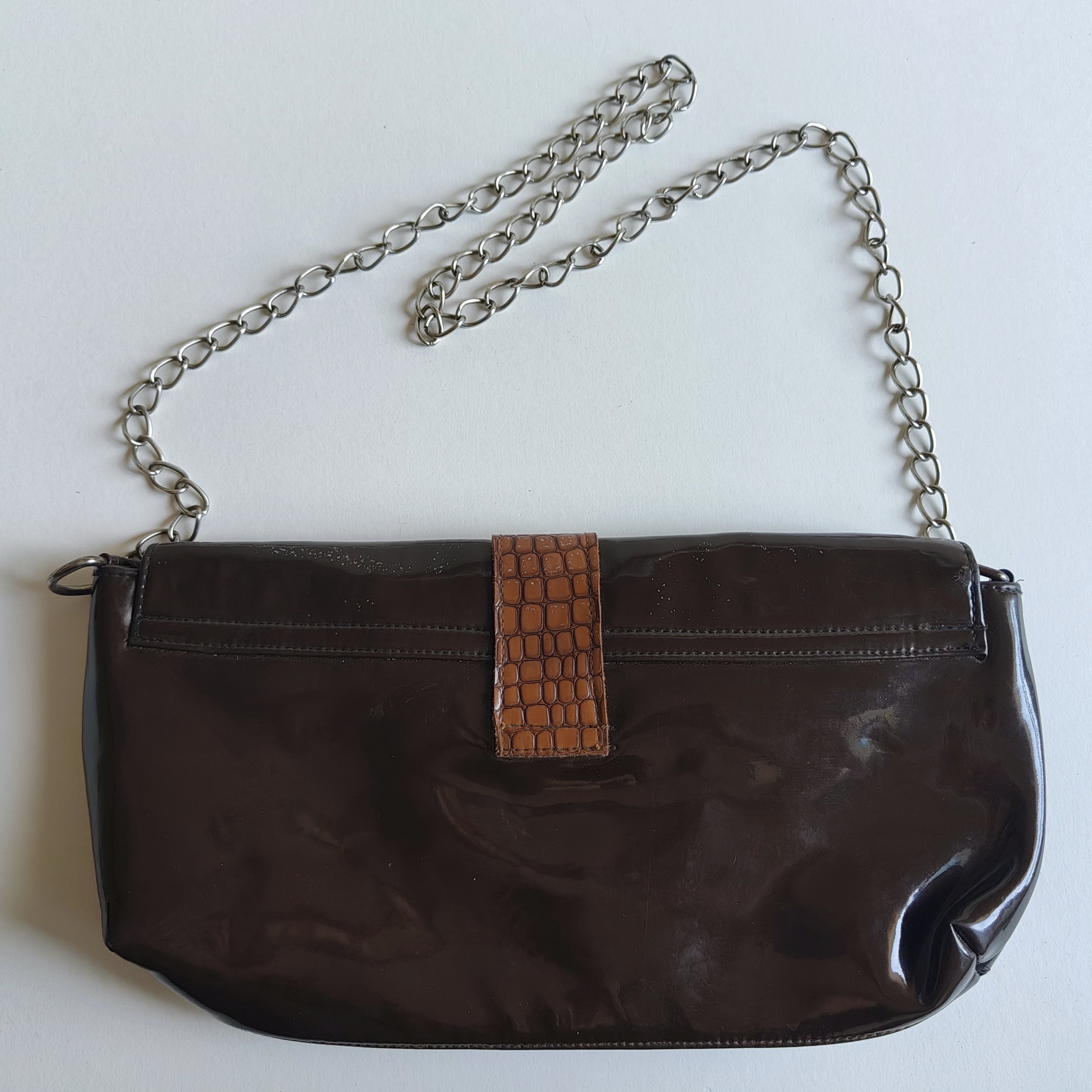 Brown leather bag