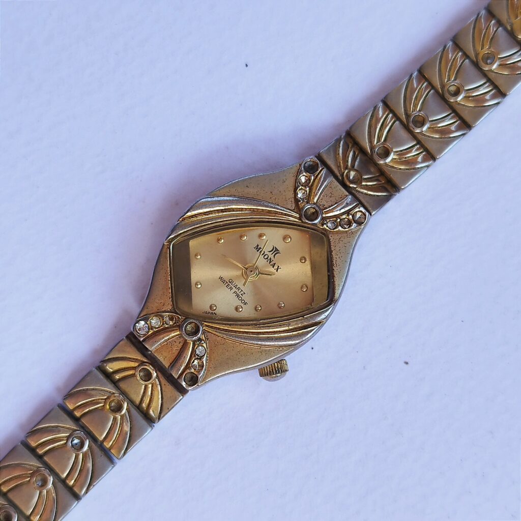 Simple gold watch