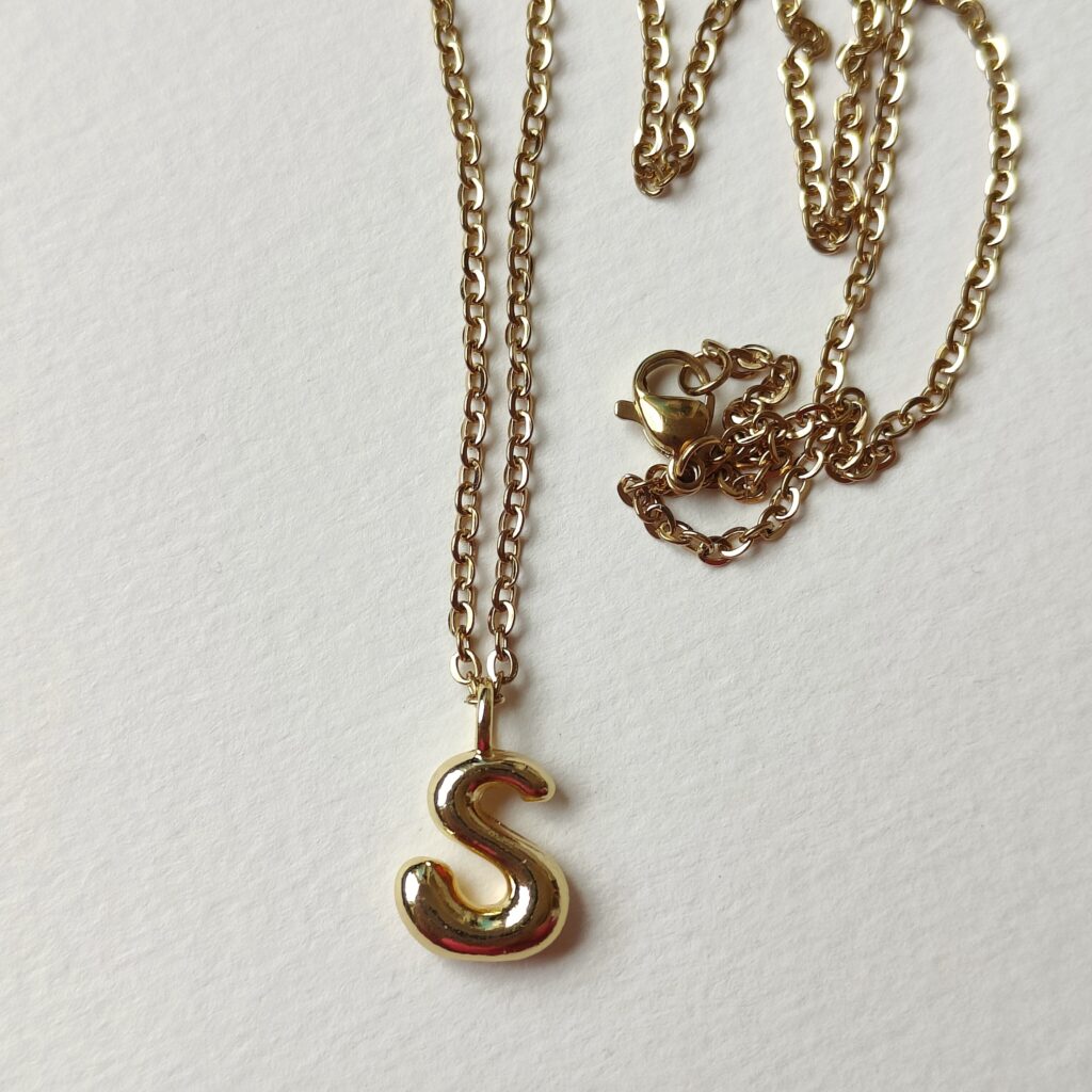 S Initial Necklace