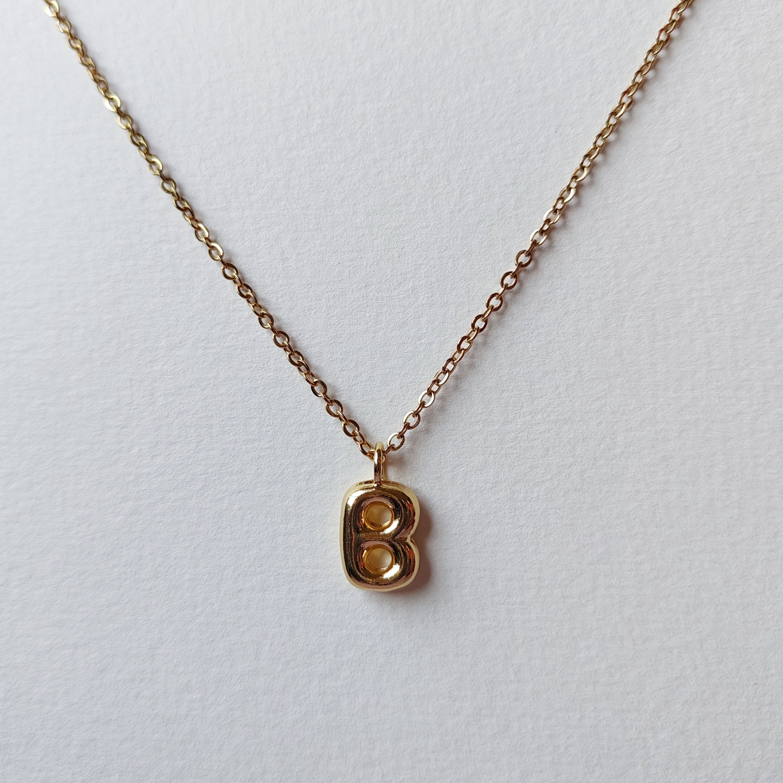 B Initial Necklace