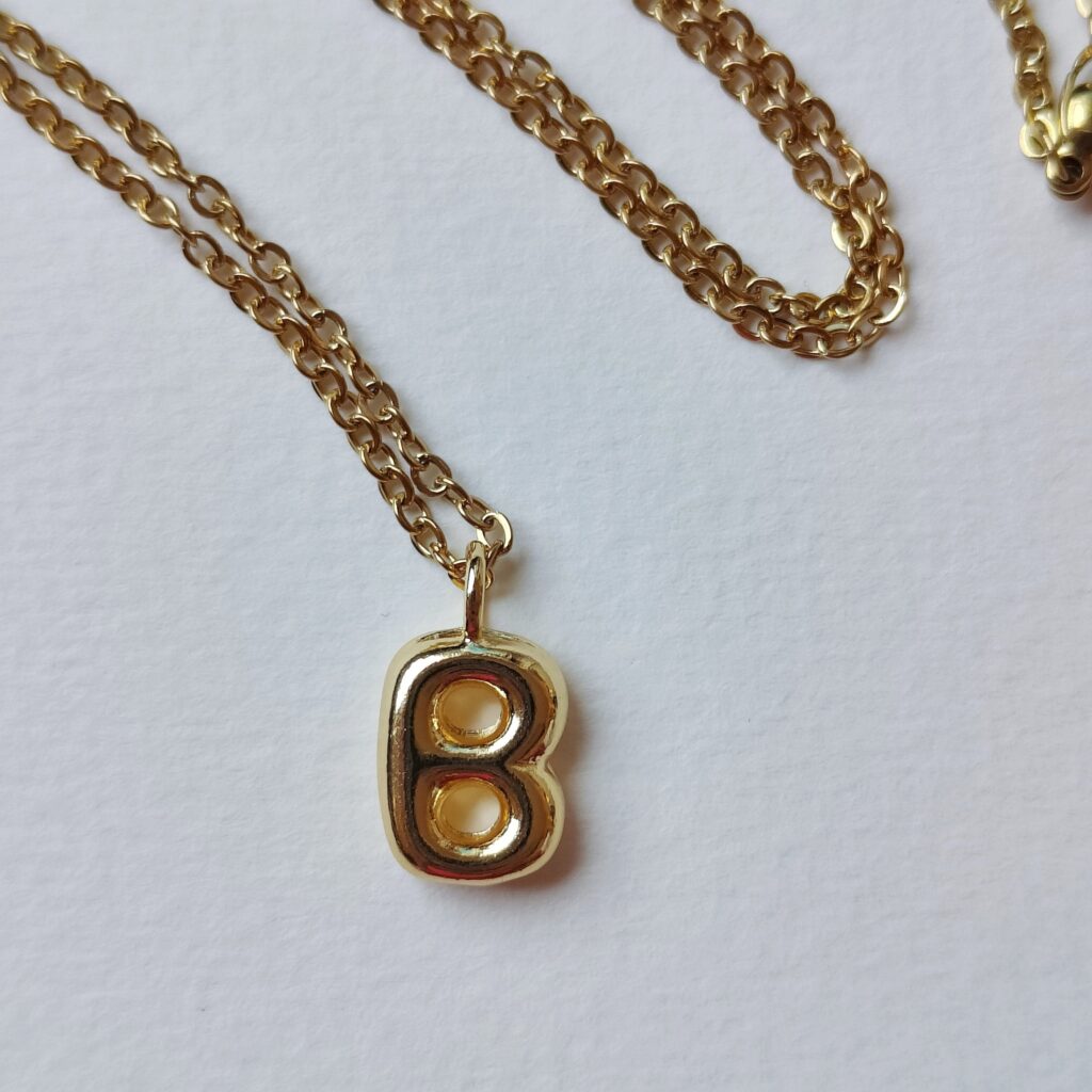 B Initial Necklace