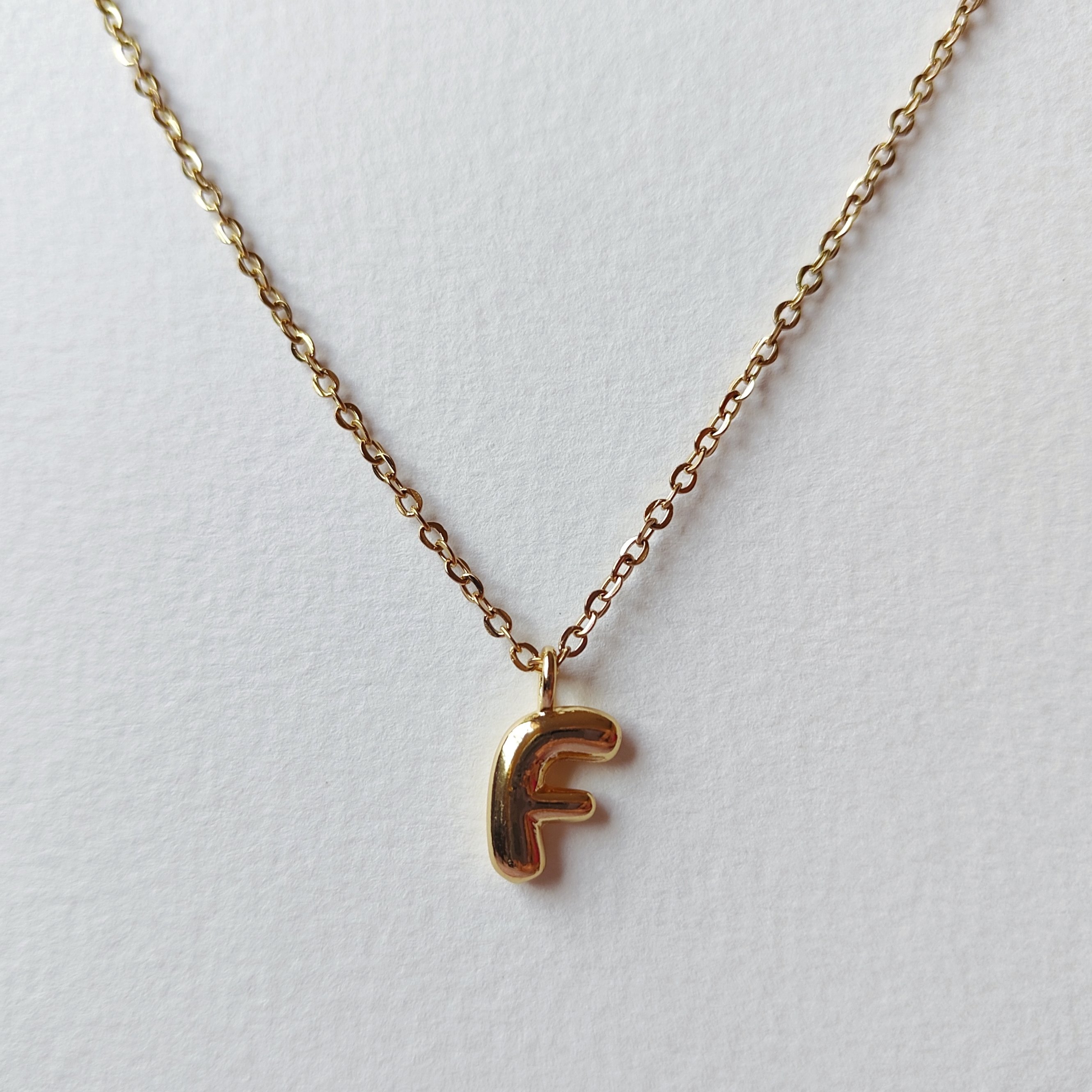 F Initial Necklace