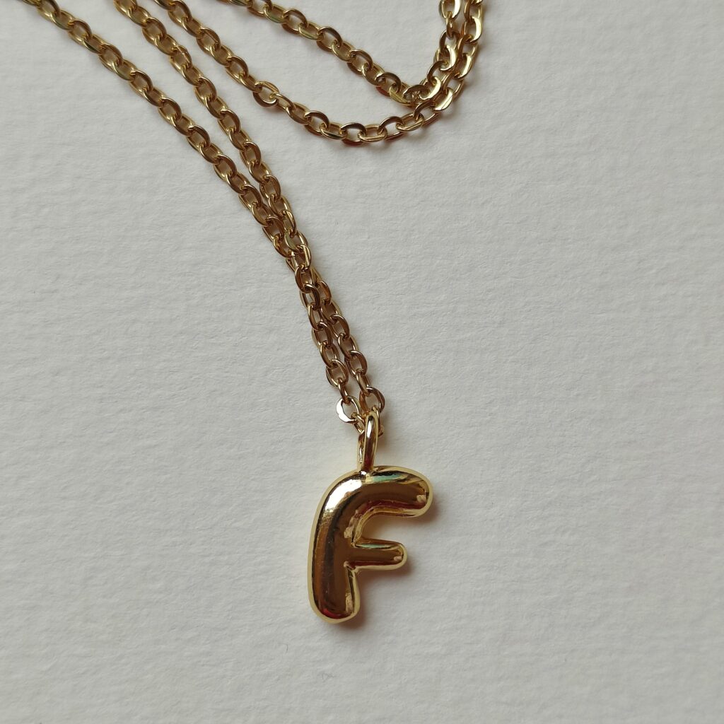 F Initial Necklace